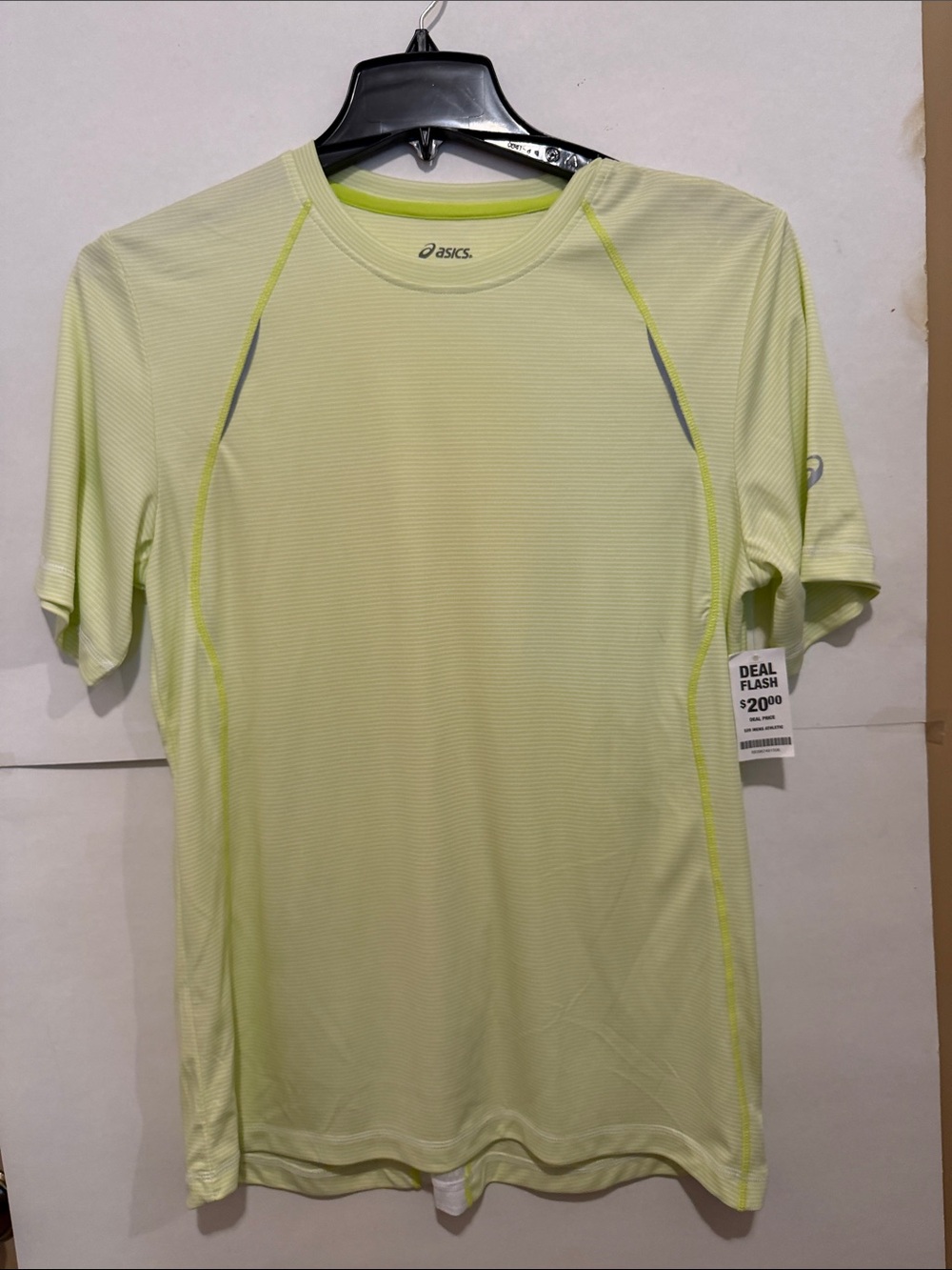 BNWT ASICS Light Neon Yellow Short Sleeve Running Tee